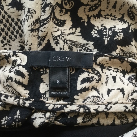 J. Crew Arabesque Print Dress Open Back S - Picture 3 of 3